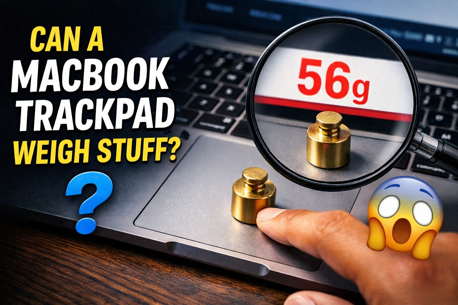 I Tested the Weird Claim That a MacBook Trackpad Can Measure Weight.